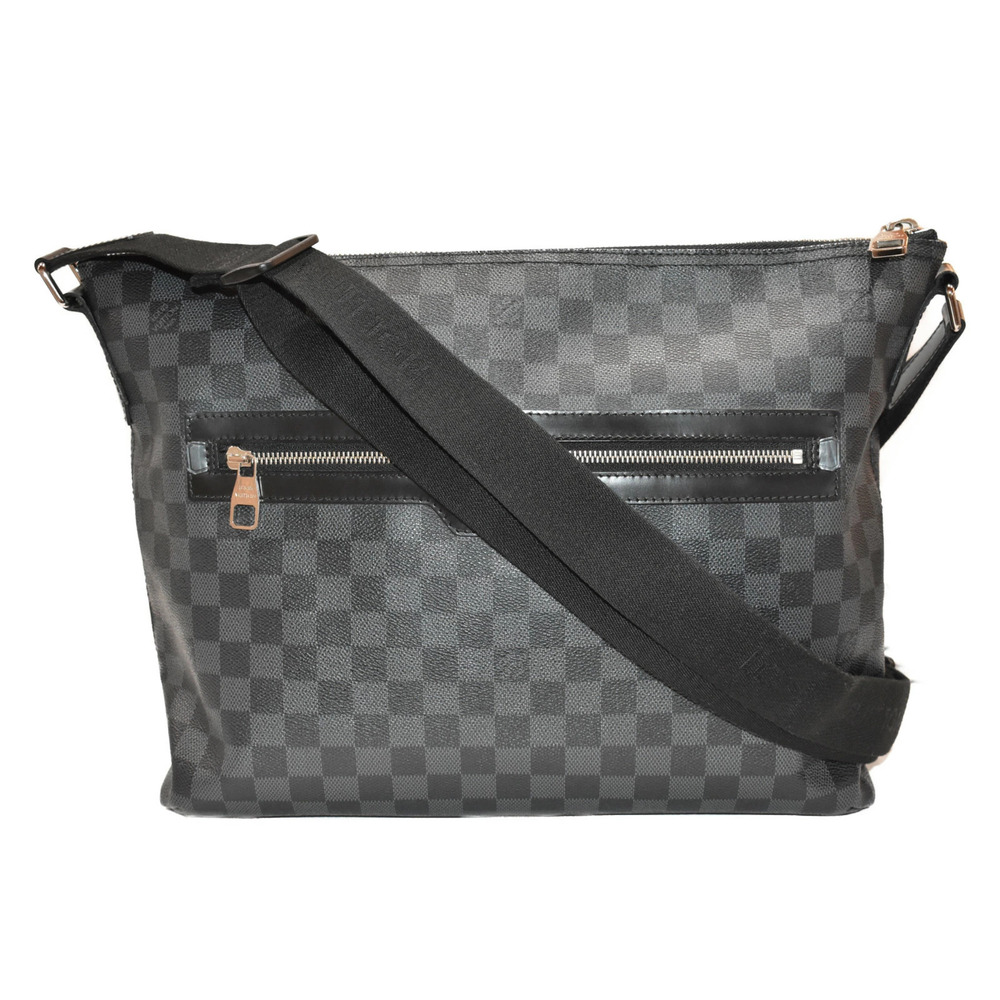 LOUIS VUITTON Mick Damier Graphite Black Gray Canvas Shoulder Bag Crossbody